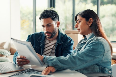 How is property settlement dealt with in short relationships or marriages?